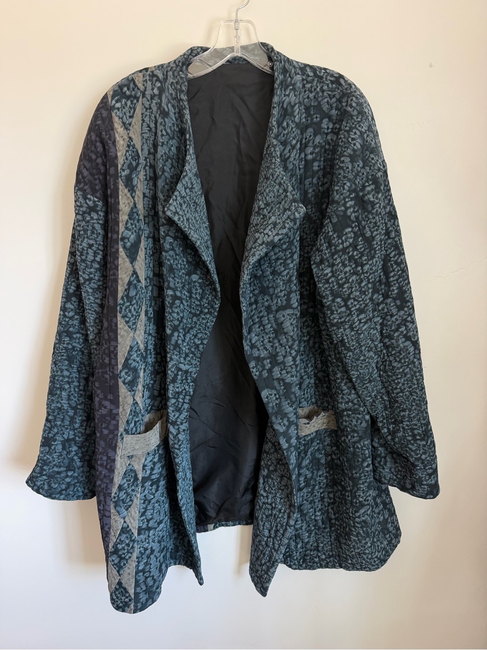 100% Silk Hand painted Art to Wear Coat